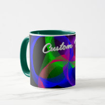 Colorful Circular Blend Geometric Coffee Mug