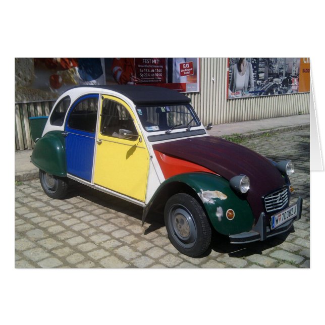 Colorful Citroen 2 CV (Devant horizontal)