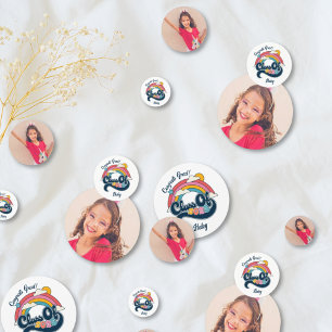 Colorful Class of 2025 Graduation Photo Confetti