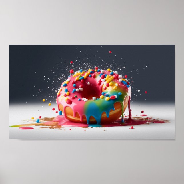 Colorful Donut - Instant Download Printable Poster (Devant)