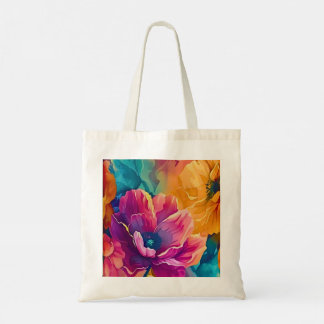 Colorful Floral Tote Bag