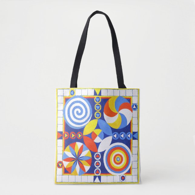 Colorful, Fun and Playable Game Board Tote Bag (Devant)