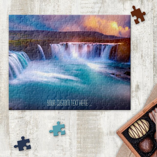Colorful Godafoss Iceland Waterfall Puzzle (Créateur téléchargé)
