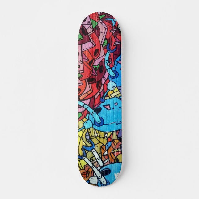 Colorful Graffiti Art Skateboard (Devant)