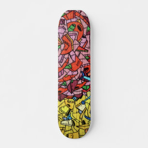 Colorful Graffiti Art Skateboard