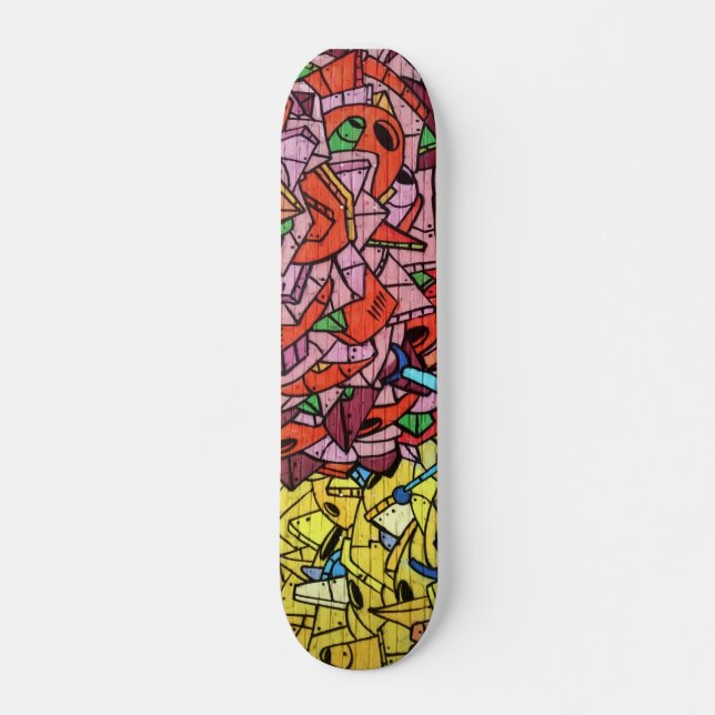 Colorful Graffiti Art Skateboard (Devant)