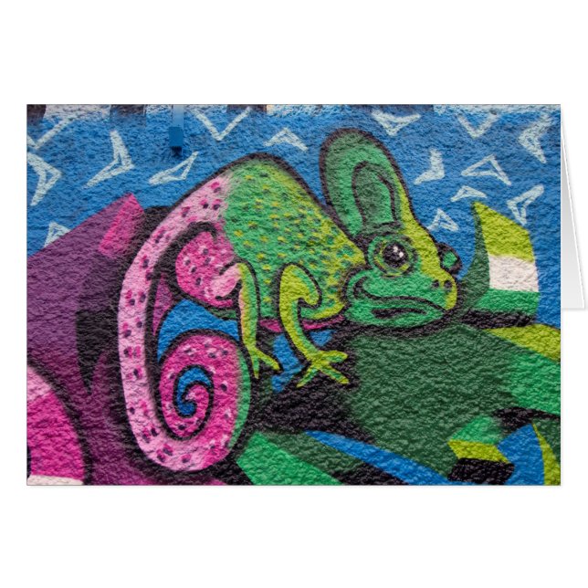 Colorful Graffiti Chameleon (Devant horizontal)