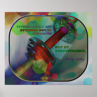 Colorful Gym Poster with Weights 07