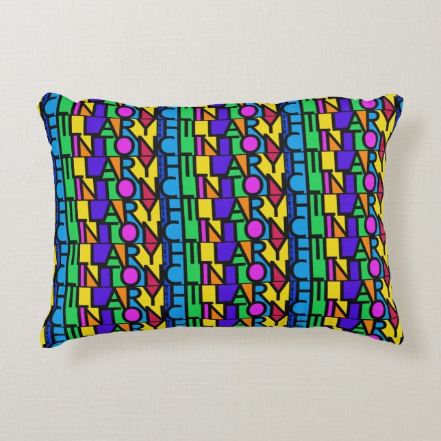 Colorful Hillary Clinton 2016 accent coussin (Devant)