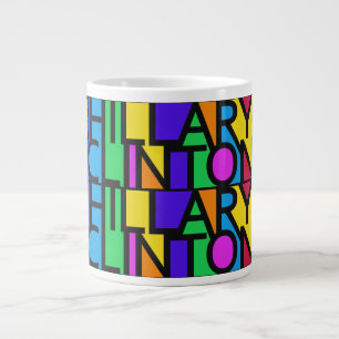 Colorful Hillary Clinton 2016 tasses