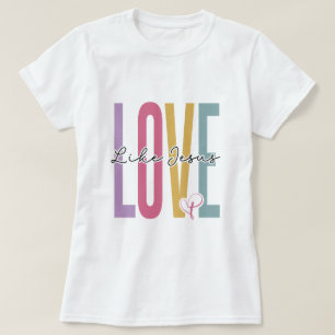 Colorful Love Lettering avec T-shirt Heart Accent