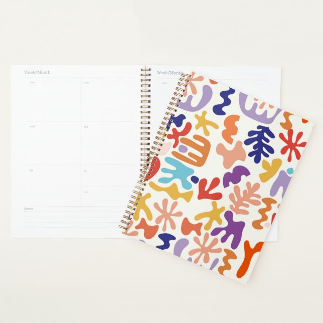 Colorful Matisse Motif Formes botaniques Abstraite (Devant avec enveloppe)