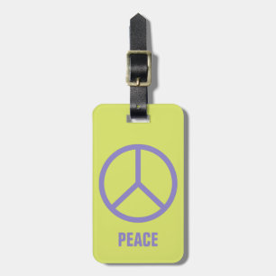 Colorful Peace Sign étiquette bagage personnalisée