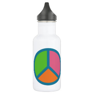 Colorful Peace Signale bouteilles d'eau