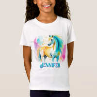 Colorful Personaized Spirit Pony 9 T-shirt enfant