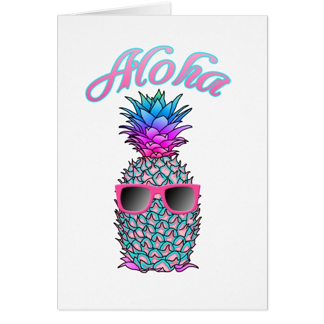 Colorful Pineapple Hawaiian Aloha (Devant)