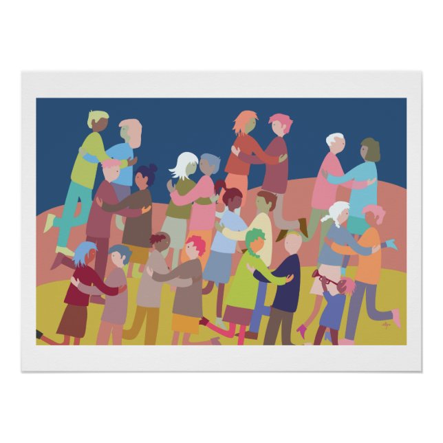 Colorful poster with dancing people (Devant)