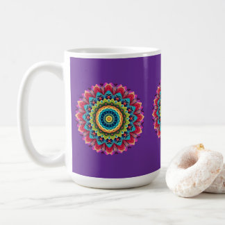 Colorful Rainbow Mandala Mug