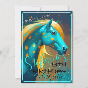 Colorful Spirit Pony 25 Anniversaire Invitation
