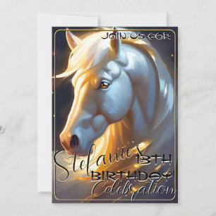 Colorful Spirit Pony 69 Anniversaire Invitation