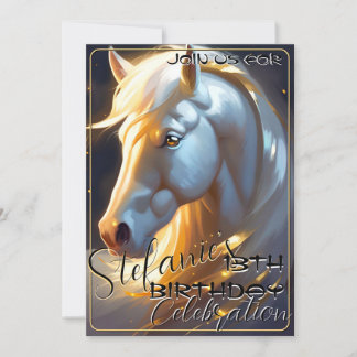 Colorful Spirit Pony 69 Anniversaire Invitation