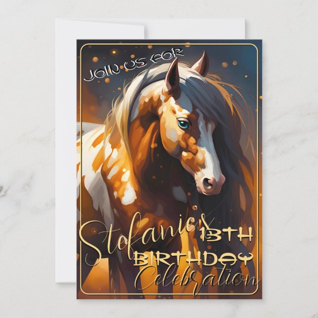 Colorful Spirit Pony 70 Anniversaire Invitation (Devant)