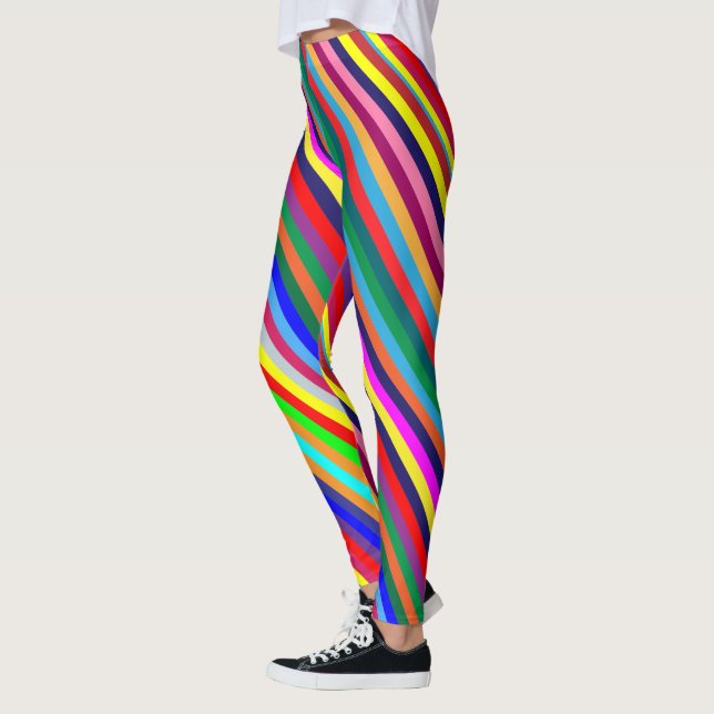 Colorful Stripe Leggings (Gauche)