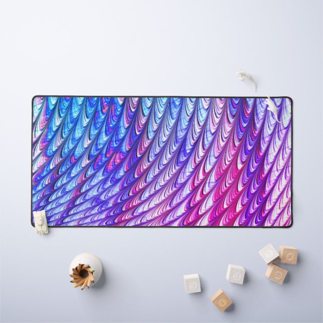 Colorful Super Funky Trippy Waves Art Abstrait (Tableau pour enfants)
