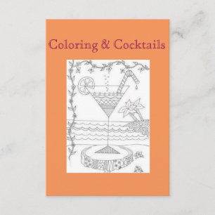 Coloriage & Cocktails Invitations Filles Fête de n
