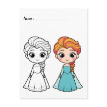 Colorie La Reine des Neiges | Cartes d'activité po