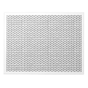 COLORIEZ VOTRE PROPRE Bloc-notes de tricot 11x8.5 