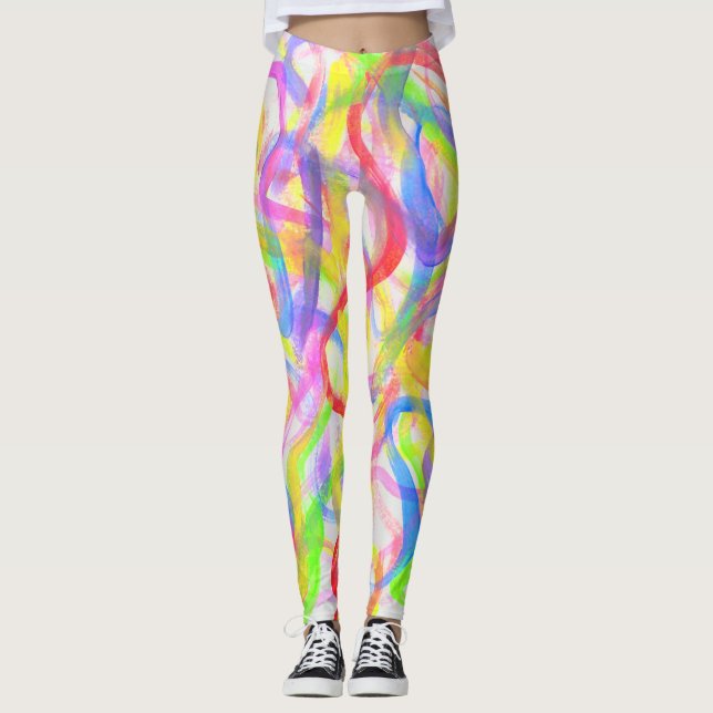 Coloris Cloud Frottent Leggings (Devant)