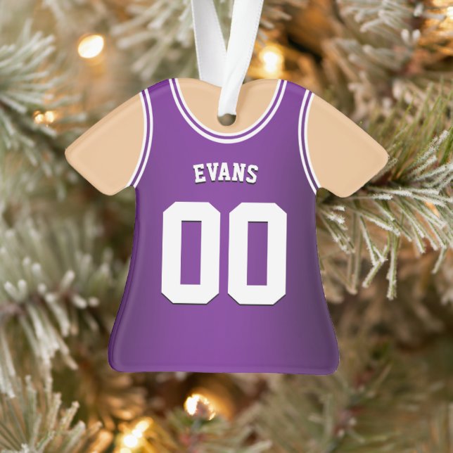 Coloris de basketball violet et blanc (Arbre)