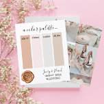 Coloris Mariage Peach ivoire classique Feuille pap<br><div class="desc">Couleurs Mariages de pêche ivoire Classy Palette Card 2024</div>