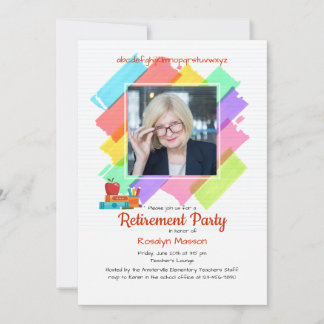Colors Photo Cadre Invitation