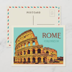 Colossal de Rome illustration Italie Carte postale