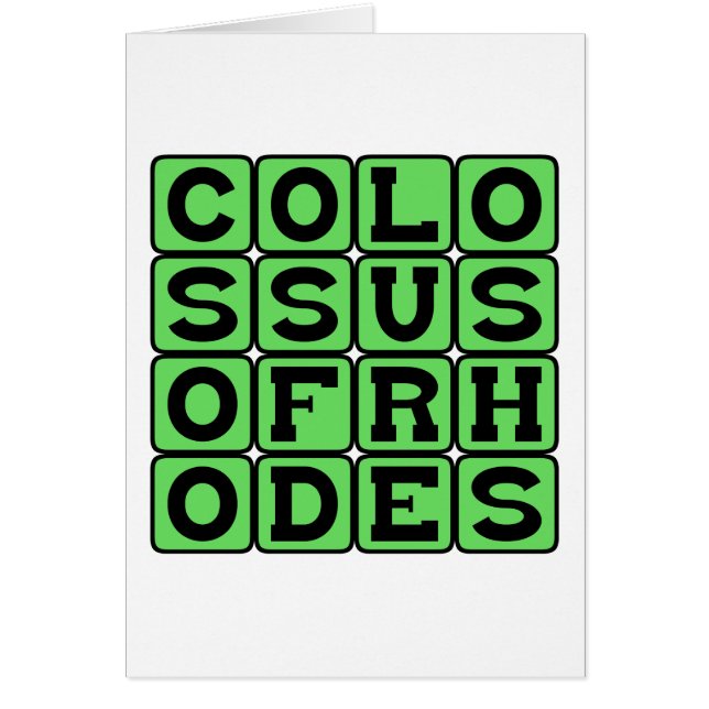 Colosse de Rhodes, Merveille du Monde (Devant)