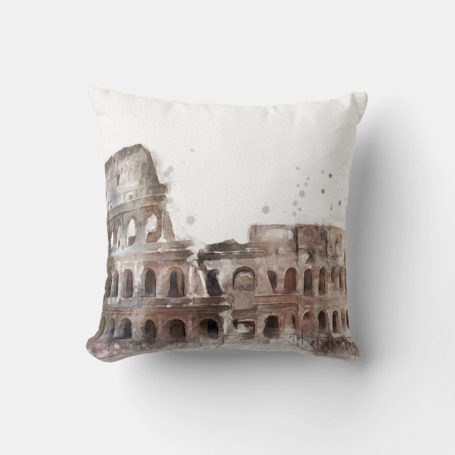 Colosseum Rome Vintage Art Coussin (Recto)