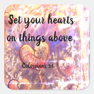Colossiens 3:1 Stickers de la Bible chrétienne