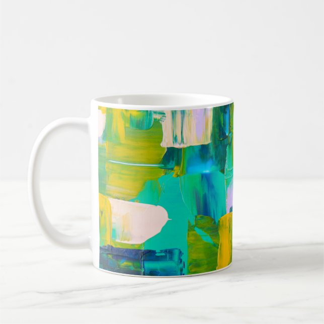 Colour Rush Abstract Oil Paint VI Mug (Gauche)