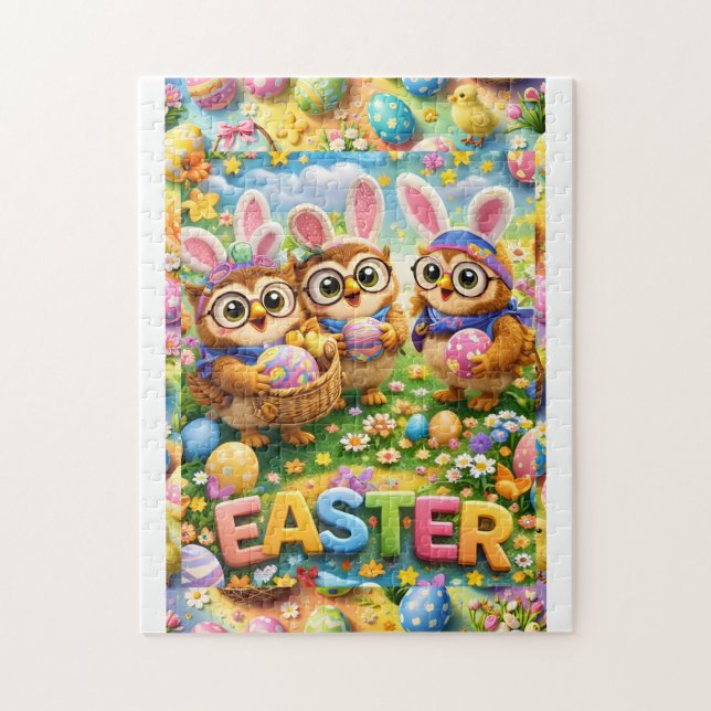 Colourful Easter celebration puzzle (Vertical)
