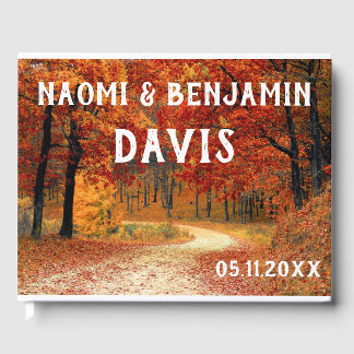 Colours d'automne Mariage livre d'hôtes