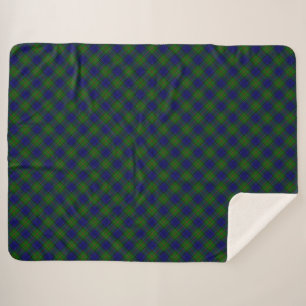 Colquhoun tartan bleu vert plaid