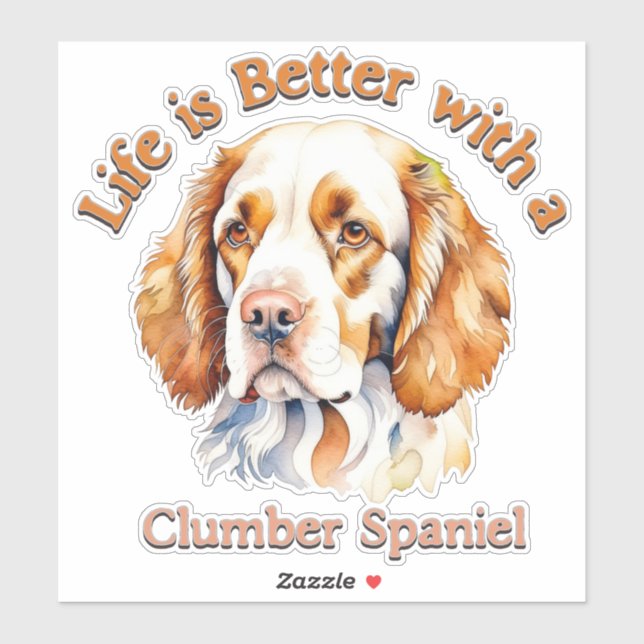Columber Spaniel Lover Sticker autocollant (Feuille)