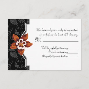 Columbine Hummingbird RSVP en orange