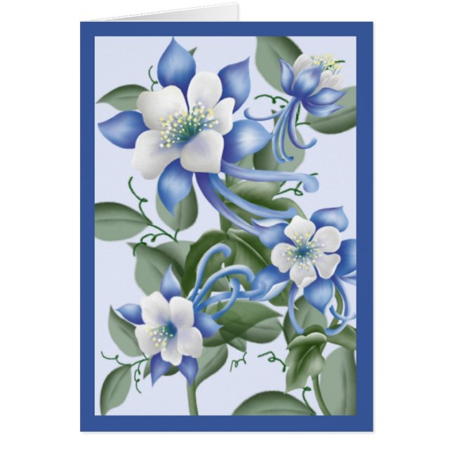 Columbines bleu (Devant)