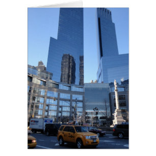 Columbus Circle NYC New York Skyscrapers Taxi