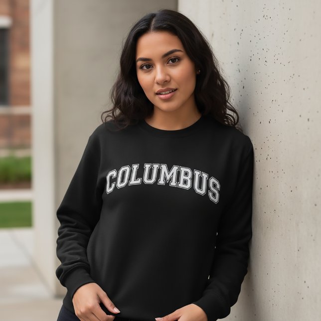 COLUMBUS Sweatshirt de style universitaire Amériqu (Créateur téléchargé)