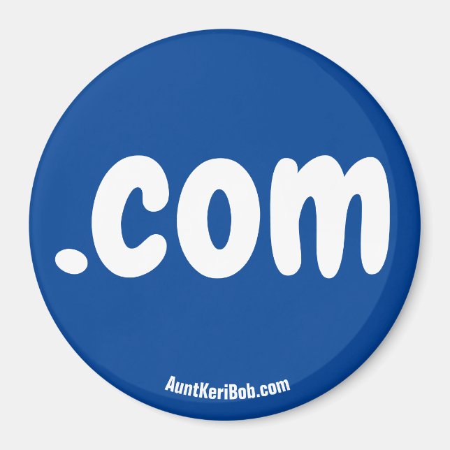 .com Red Refrigerator Magnet (Devant)