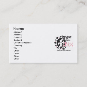 Combat comme une carte de visite professionnelle